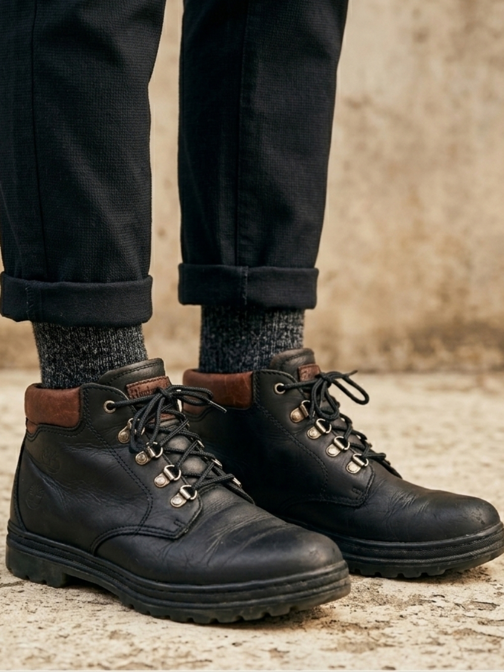 TIMBERLAND Dausette Low Chukka, Black Ankle Boots, Women's 8.5